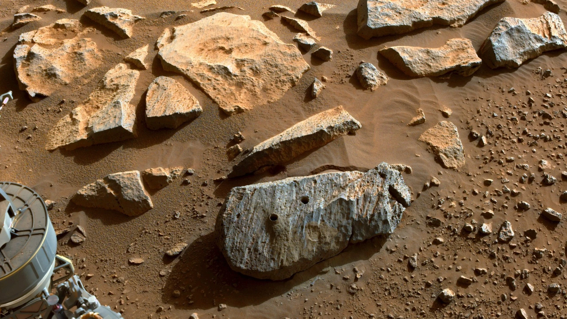 El rover Perseverance de la NASA recoge muestras que probarían que hubo agua en Marte El rover Perseverance de la NASA recoge muestras que probarían que hubo agua en Marte