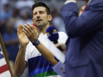 El llanto de Novak Djokovic en plena final del US Open 2021