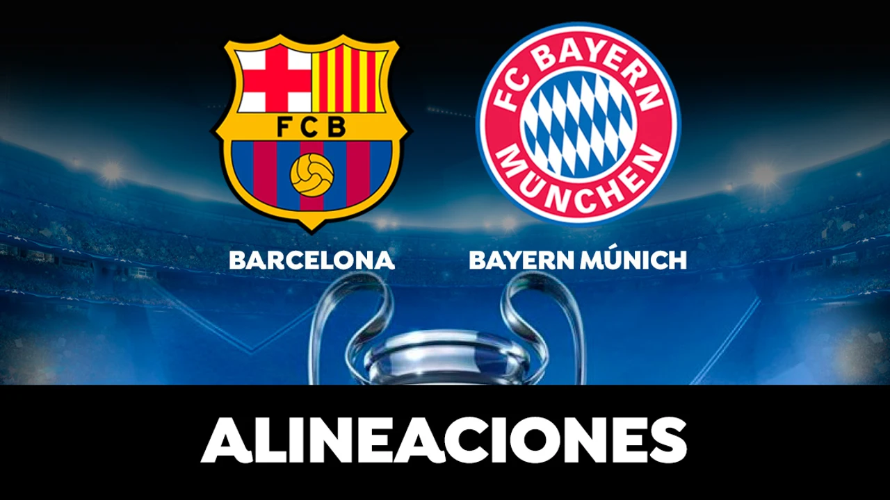Alineacion Oficial Del Barcelona Hoy Contra El Bayern De Munich En El Partido De Champions League