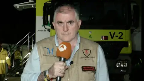 Manuel Marmolejo, presidente del Consorcio de Bomberos de Málaga, sobre el incendio en Sierra Bermeja: "Podemos empezar a hablar de estabilización" Manuel Marmolejo, presidente del Consorcio de Bomberos de Málaga, sobre el incendio en Sierra Bermeja: "Podemos empezar a hablar de estabilización"