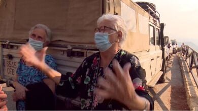 La desesperación de los vecinos de Sierra Bermeja ante el incendio: 