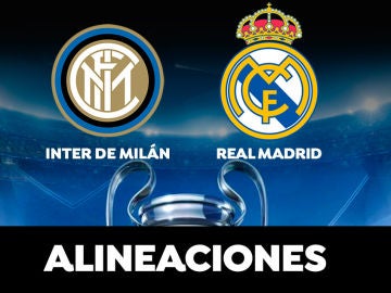 Inter de Milán - Real Madrid: Alineaciones del partido de hoy de la Champions League