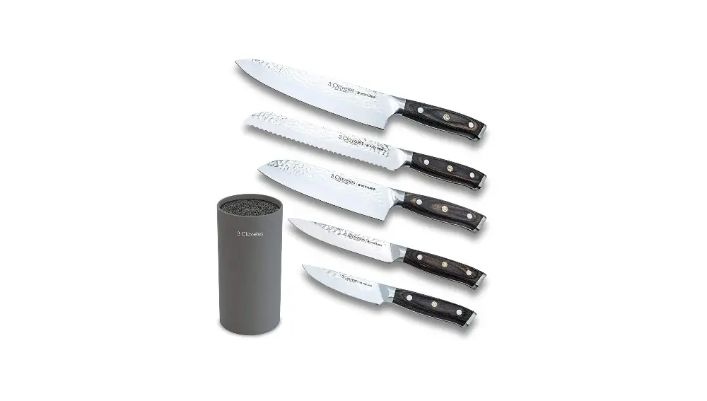 3 Claveles Juego de 5 cuchillos de cocina profesionales