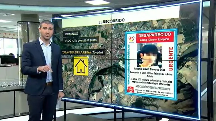 Recorrido que pudo hacer la madre con el ni&ntilde;o desaparecido
