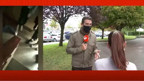 Graban la brutal paliza a una menor. Graban la brutal paliza a una menor.