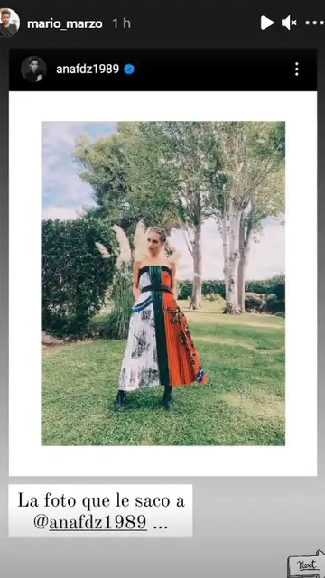 Ana Fernandez en el Instagram de Mario Marzo Ana Fernandez en el Instagram de Mario Marzo