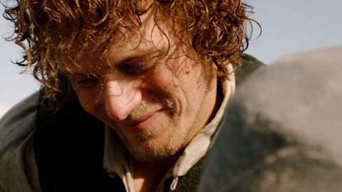 Sam Heughan como Jamie Fraser en el final de la temporada 3 de 'Outlander'