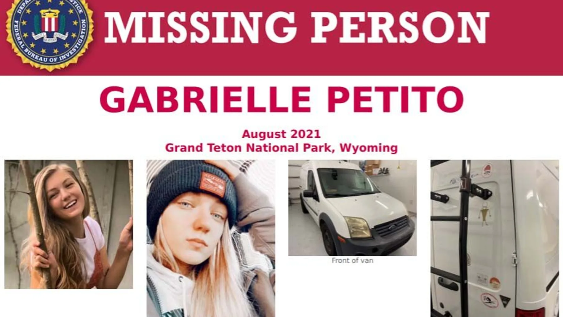 La policía busca a la joven Gabby Petito, desaparecida en Estados Unidos