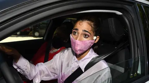 Alba Flores en la boda de Elena Furiase Alba Flores en la boda de Elena Furiase