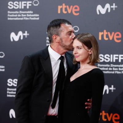 Antonio Banderas y Stella del Carmen en el Festival de San Sebastian