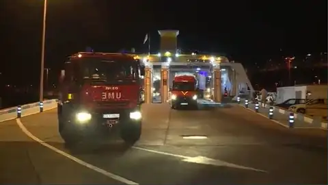 UME llegando a La Palma UME llegando a La Palma