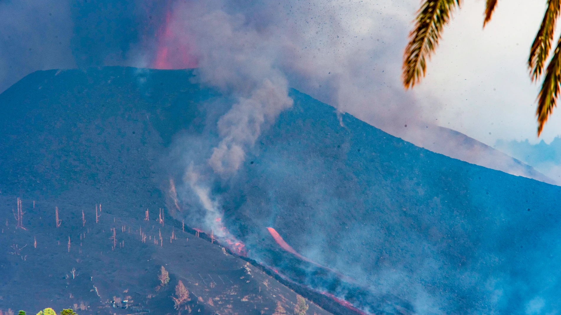 Vuelos cancelados por la ceniza del volcán en La Palma 