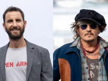 Dani Rovira y Johnny Depp Dani Rovira y Johnny Depp