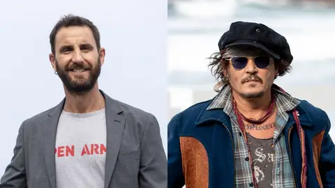Dani Rovira y Johnny Depp Dani Rovira y Johnny Depp