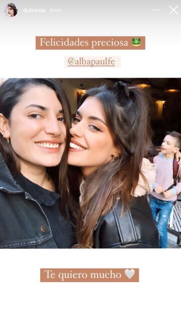 La foto que ha publicado Dulceida para felicitar a Alba Paul que posteriormente ha eliminado