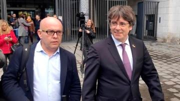 Imagen de archivo de Carles Puigdemont y Gonzalo Boye