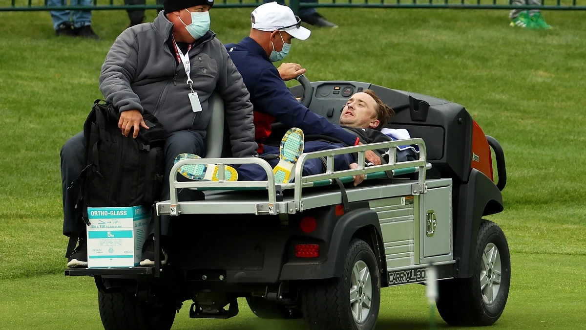 Tom Felton sufre un incidente en un torneo de golf Tom Felton sufre un incidente en un torneo de golf