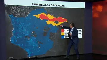 Roberto Brasero explica las coladas de lava Roberto Brasero explica las coladas de lava