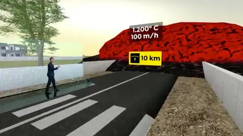La lava del volcán de La Palma fluye más deprisa La lava del volcán de La Palma fluye más deprisa