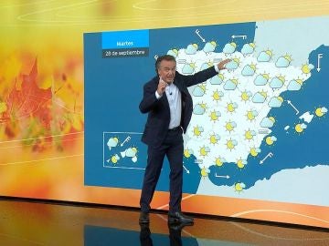 Previsi&oacute;n del tiempo para martes 28 con Roberto Brasero