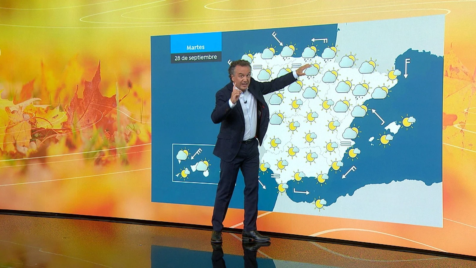 Previsión del tiempo para martes 28 con Roberto Brasero Previsión del tiempo para martes 28 con Roberto Brasero