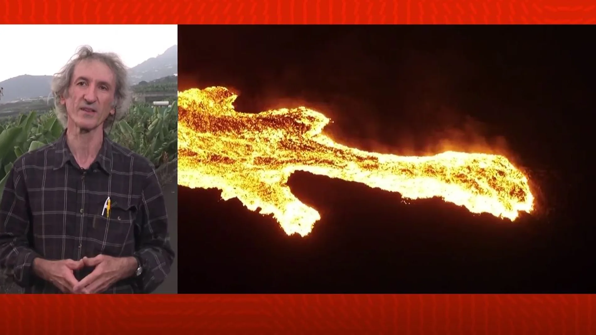 Vicente Soler analiza cómo avanza el volcán.