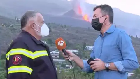 Portavoz de los bomberos de La Palma Portavoz de los bomberos de La Palma