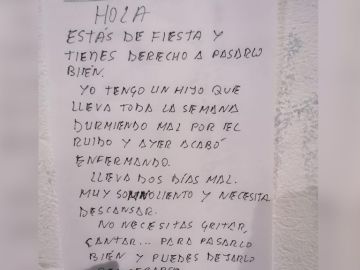 La carta viral de un vecino de Santiago de Compostela para que su hijo pueda dormir compartida por una discoteca 