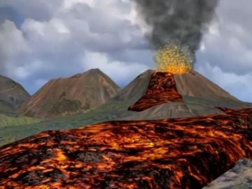 La colada de lava del volcán de La Palma hacia el mar