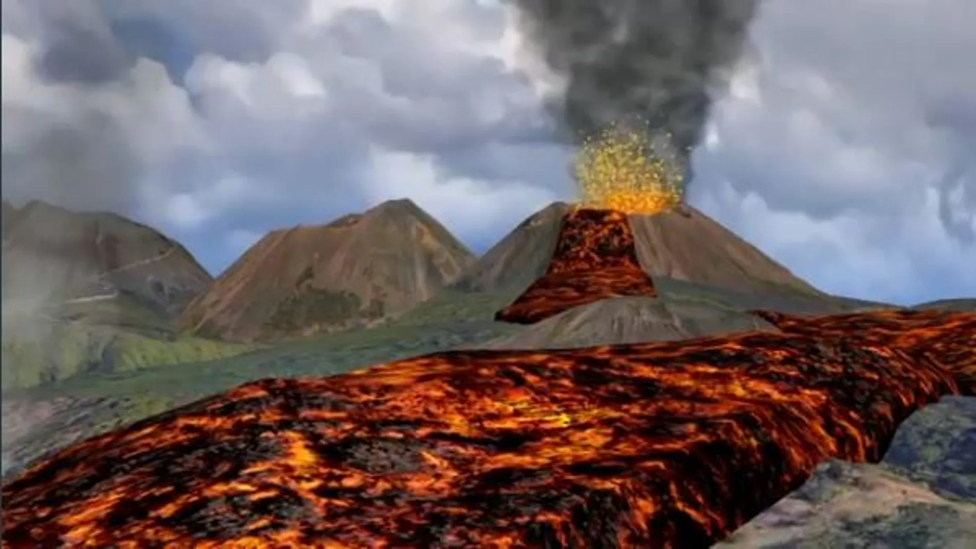 La colada de lava del volcán de La Palma hacia el mar