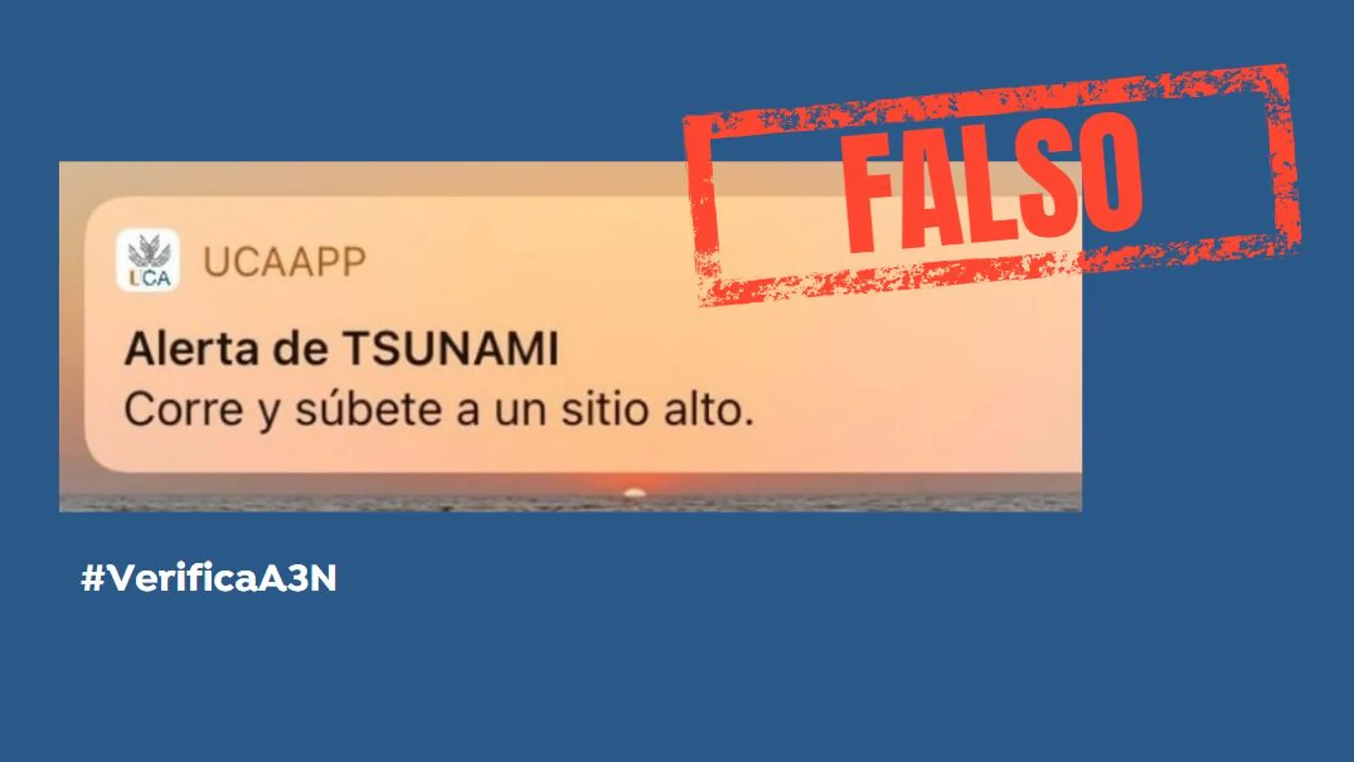 El bulo sobre la alerta de tsunami en Cádiz que se ha difundido a través de la aplicación de la Universidad