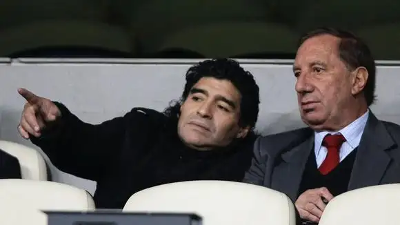 Carlos Bilardo y Maradona en una imagen de archivo
