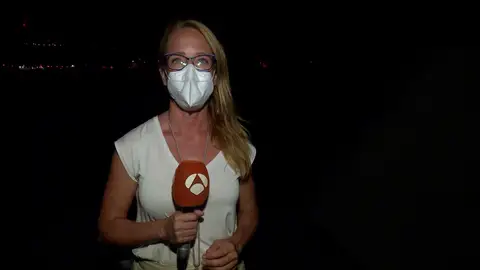 La lava del volcán de La Palma llega al mar La lava del volcán de La Palma llega al mar