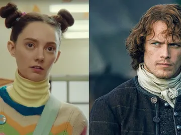 Tanya Reynolds ('Sex Education') y Sam Heughan ('Outlander') Tanya Reynolds ('Sex Education') y Sam Heughan ('Outlander')