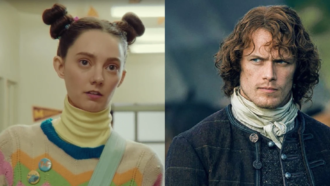 Tanya Reynolds ('Sex Education') y Sam Heughan ('Outlander') Tanya Reynolds ('Sex Education') y Sam Heughan ('Outlander')