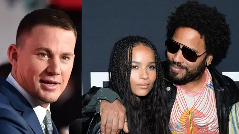 Channing Tatum, Zoe y Lenny Kravitz Channing Tatum, Zoe y Lenny Kravitz