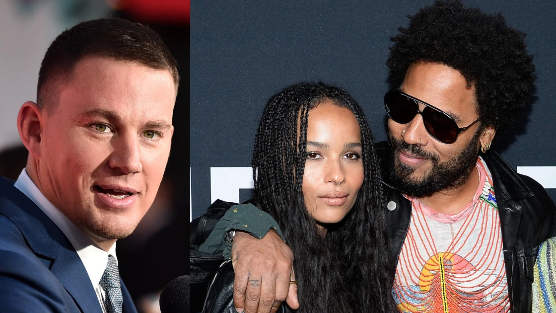 Channing Tatum, Zoe y Lenny Kravitz Channing Tatum, Zoe y Lenny Kravitz
