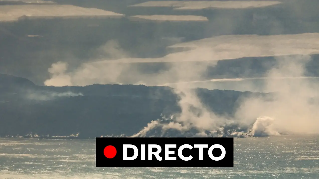 Volcán de La Palma: La lava sigue ganando terreno al mar y la colada aumenta su caudal, en directo Volcán de La Palma: La lava sigue ganando terreno al mar y la colada aumenta su caudal, en directo