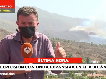 El volcán de La Palma vuelve a entrar en fase explosiva y registra tres explosiones con onda expansiva