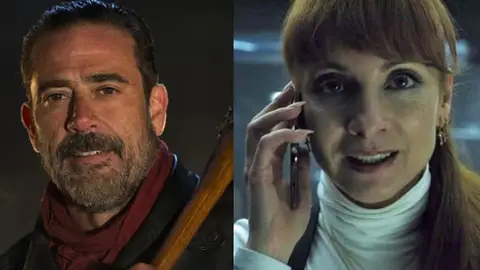 Negan de 'The Walking Dead') y Alicia en 'La Casa de Papel' Negan de 'The Walking Dead') y Alicia en 'La Casa de Papel'