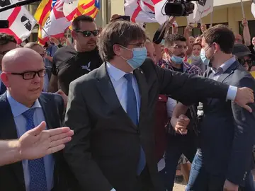 Carles Puigdemont a la entrada al Tribunal de Apelación de Cerdeña Carles Puigdemont a la entrada al Tribunal de Apelación de Cerdeña
