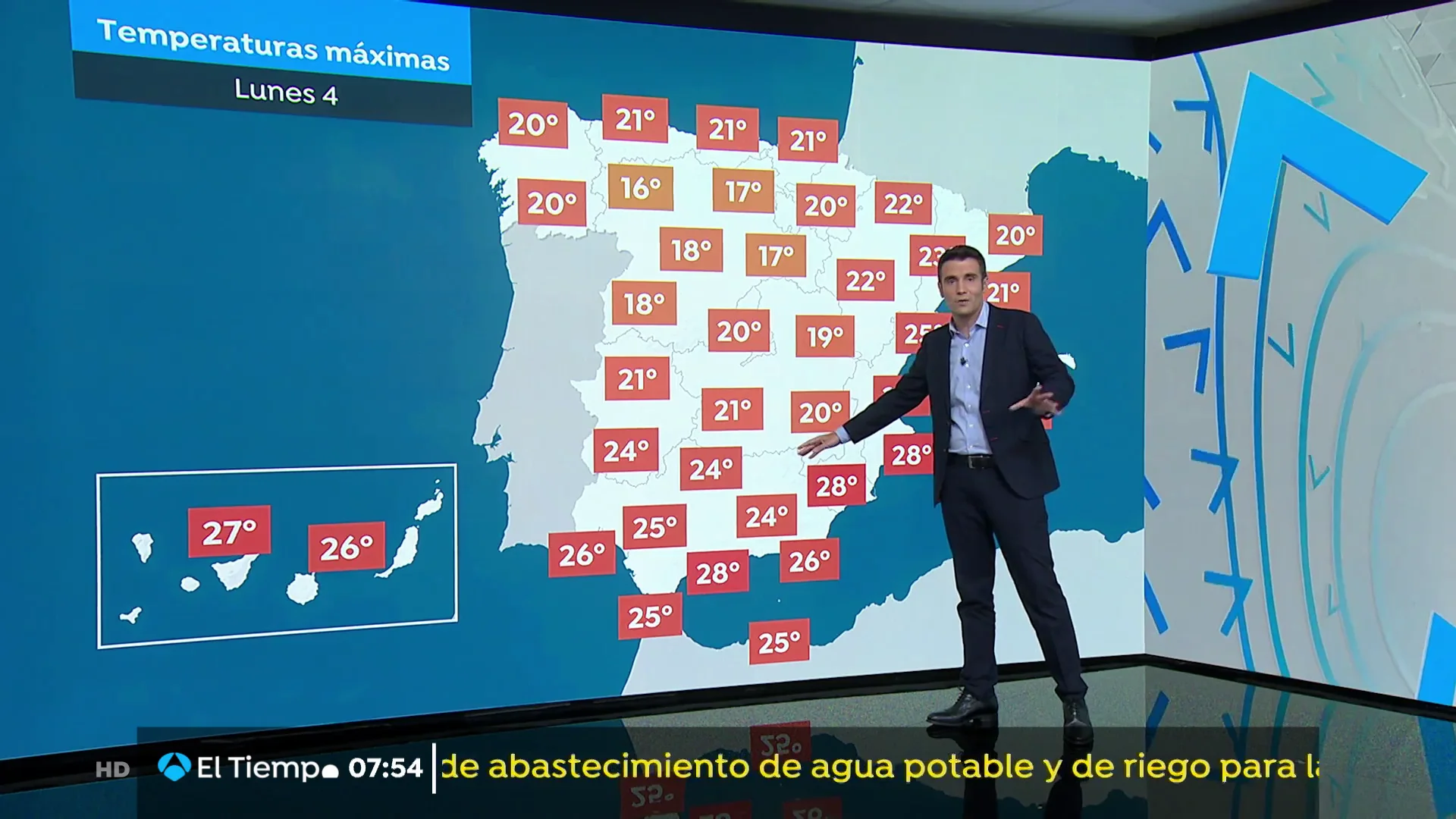 La previsi&oacute;n del tiempo hoy