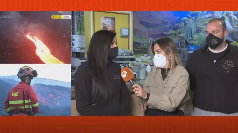 Afectados por el volcán de La Palma. Afectados por el volcán de La Palma.