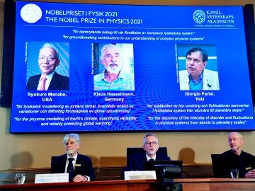 Los científicos Syukuro Manabe, Klaus Hasselmann y Giorgio Parisi, Premio Nobel de Física 2021