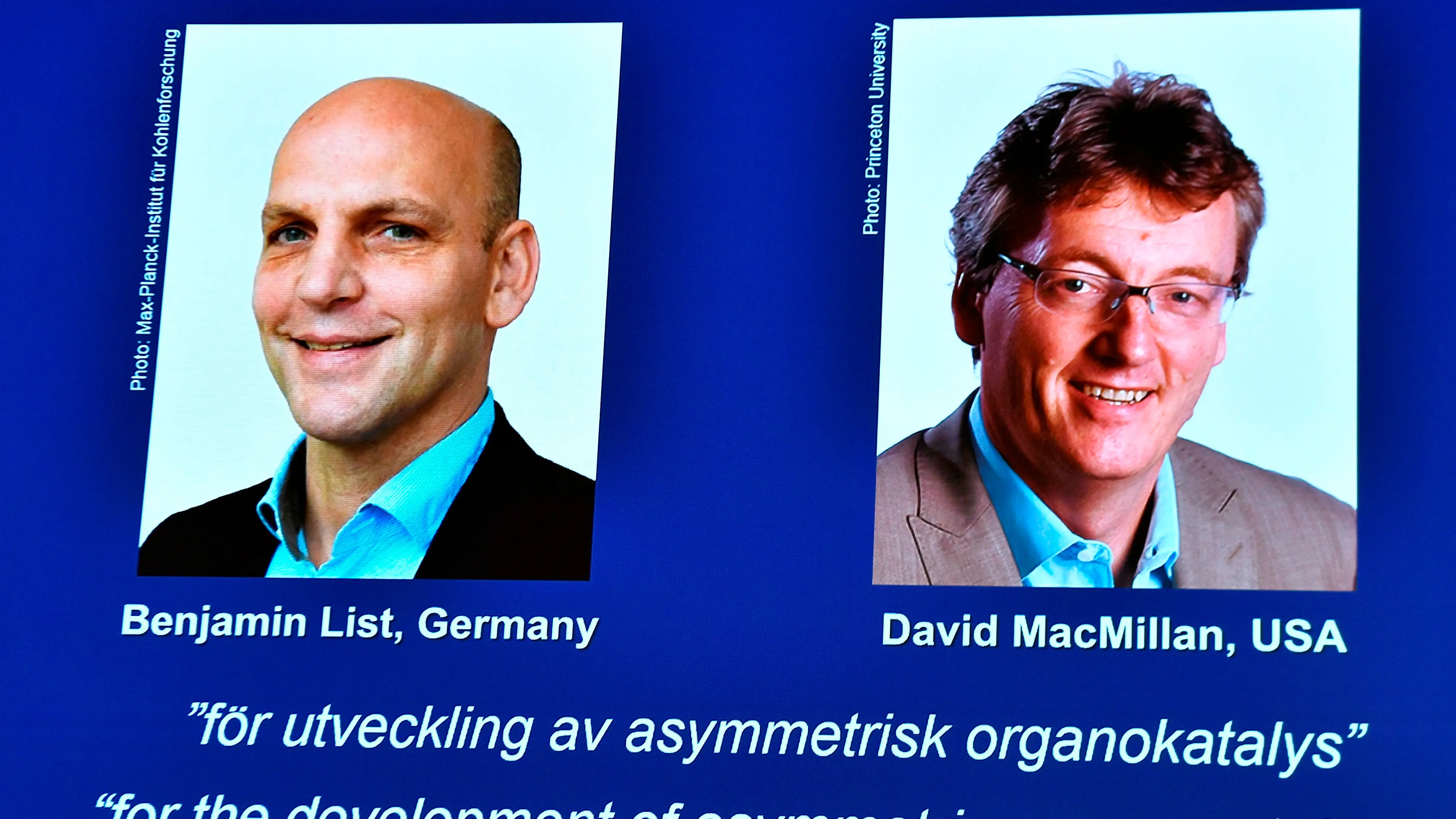 David W.C. MacMillan y Benjamin List ganan el Premio Nobel de Qu&iacute;mica 2021