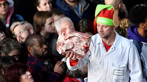 Imagen de archivo del mercado de carne Smithfield Imagen de archivo del mercado de carne Smithfield