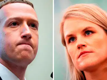 Mark Zuckerberg y Frances Haugen Mark Zuckerberg y Frances Haugen