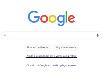 Enlace de Google para ayudar a los afectados por el volcán de La Palma