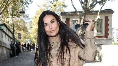 Demi Moore en la Semana de la Moda de París