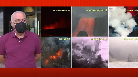 Así evoluciona el volcán de Cumbre Vieja. Así evoluciona el volcán de Cumbre Vieja.